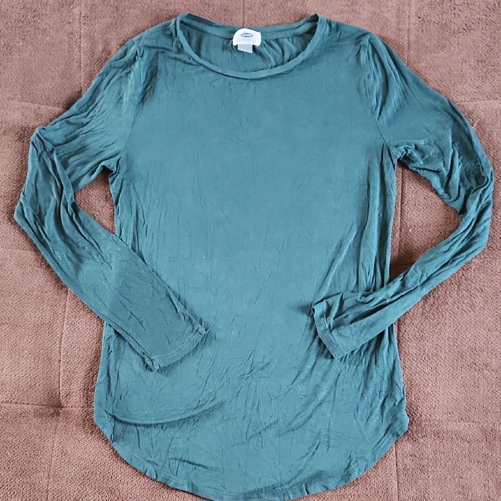 Old Navy Women's Deep Teal Long Sleeve Tee